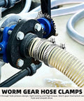 150 Piece Stainless Steel Hose Clamp Kit One Quarter To One Half Inch Adjustable Worm Gear Clamps on machinery