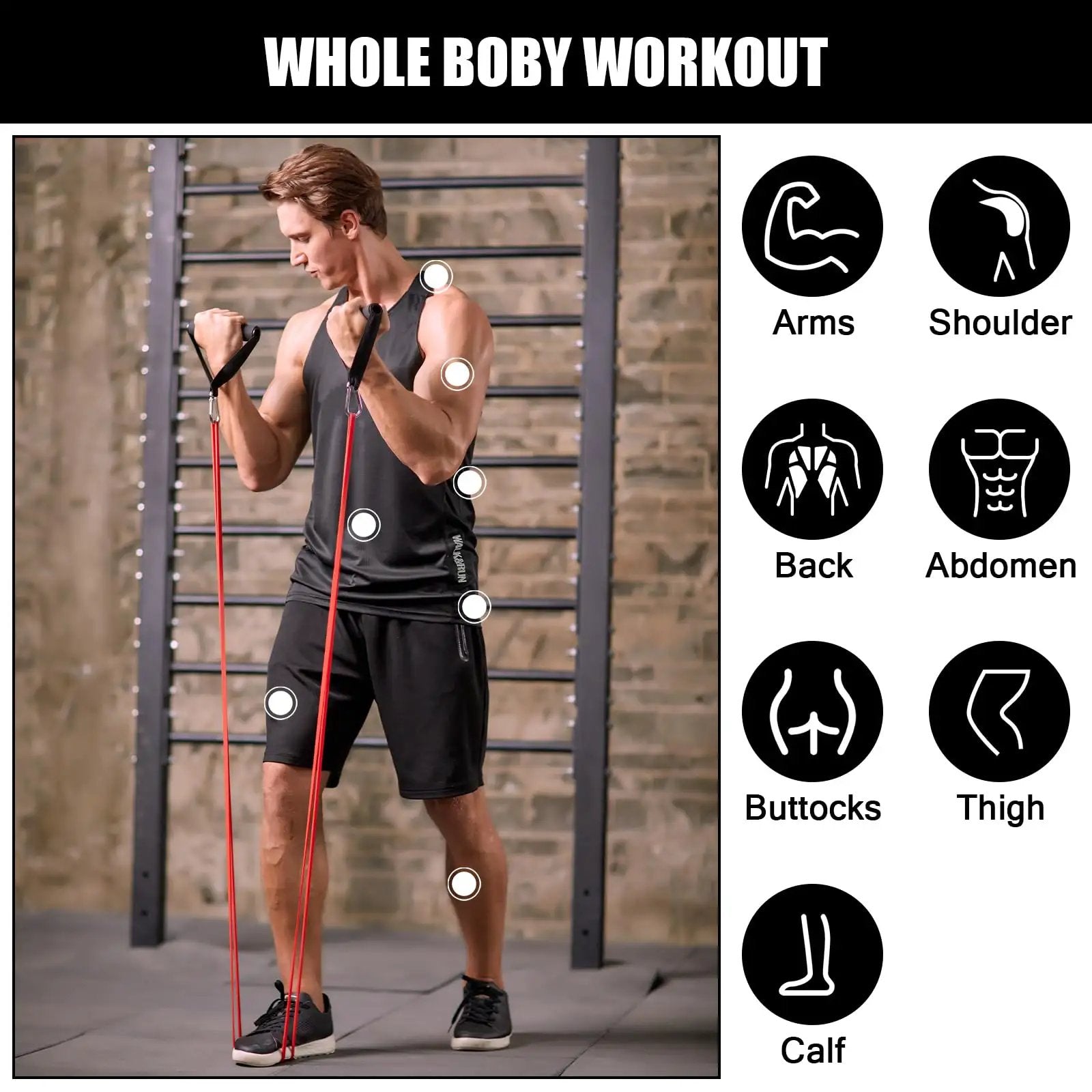 5 Pack Pull Up Assist Bands Kit | Home Gym Gear ✓