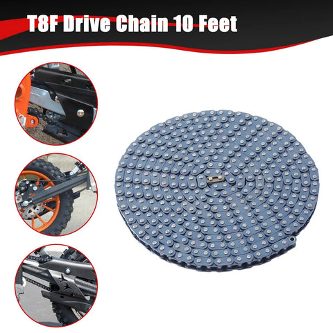 Drive Chain 10 Feet With Chain Breaker Tool Beefy Heavy Duty For 40cc 50cc 2 Stroke Pit Dirt Bikes Quad ATV Image