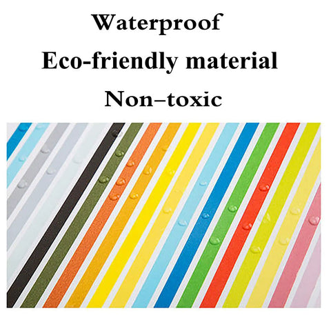 Ten Pack Colorful Masking Tape Set Easy Tear, 1 Inch Wide By 13 Yards Each, 390 Feet Total, waterproof and eco-friendly.