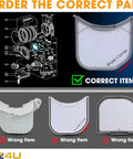 Dryer Lint Filter Screen Replacement For LG And Kenmore Dryers Fits DLG Series Models Easy Install Durable Aftermarket Part To Improve Airflow And Drying Efficiency shown with correct and incorrect options.