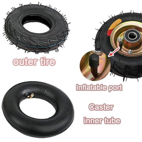 Heavy Duty Castor Wheels Built Tough And Rollin Smooth For Warehouse Floors features outer tire and inflatable inner tube