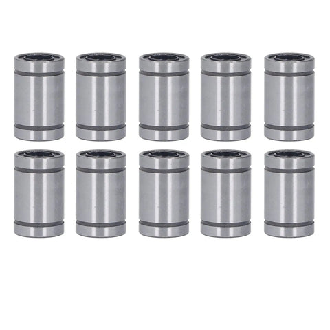10 Pack Beefy Tank Grade High Tensile Alloy Steel Linear Motion Ball Bearing Set for Solar Power Equipment, Heavy Duty, Corrosion Resistant, Smooth Low Backlash Performance for Solar Trackers, Rails, and Machinery, 10 bearings