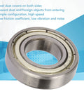 High Temperature Resistant Low Friction Deep Groove Ball Bearing Kit With 20 Pieces For Industrial Reducers Dust Shield Covers Smooth Quiet Operation Durable Heavy Duty Bearings For Heavy Machinery, steel shield