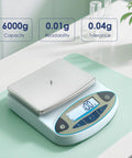 High Precision Digital Lab Scale Beefy 6000g Capacity With 0.01g Readout For Laboratory And Jewelry Weighing