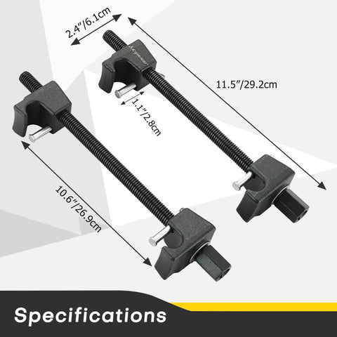 MacPherson Strut Spring Compressor Tool Kit Universal Coil Spring Compressor Tool With One Half Inch Square Drive, 300mm