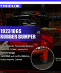 Close-up of a red air compressor featuring 192310GS rubber bumpers with 4 Pcs Rubber Feet Foot Mounts For Anti Vibration Pads Ideal For Air Compressors Generators And Pressure Washers Compatible With Briggs And Stratton 192310GS Coleman Powermate Sanborn 0940026 E106661 And More