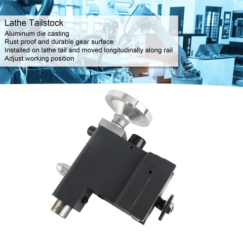 Durable Aluminum Lathe Tailstock Replacement Part With Adjustable Positioning For Precise Alignment And Long Workpieces Support Heavy Duty Use Easy Install Versatile Tail Rail Slide For Pro Shop Or Home Workshop close-up