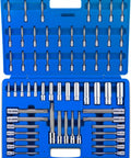 Pro Grade Extra Long Socket Bits And Deep Socket Set 60 Piece S2 Tamperproof Torx Plus Bits Cr-V Steel E-Torx Sockets in blue case