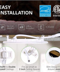 10 Pack 4 Inch LED Recessed Ceiling Lights With Junction Box Canless Dimmable 9W 750LM showing easy installation features