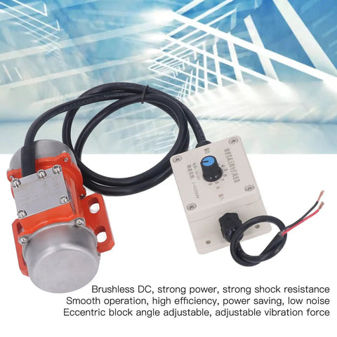 30W Concrete Vibration Motor With 4000 RPM Waterproof IP65 DC Vibrating Motor and Speed Controller for Shaker Table