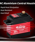 2-Pack 20KG High Torque RC Servo With Full Metal Gear Waterproof Housing, CNC aluminium for rapid heat dissipation