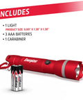 R-300 LED Emergency Flashlight With Beast Mode High Low Strobe Red Strobe, IPX4 Water Resistant, Durable Batteries Included