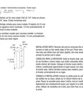 Diagram showing mortise cut instructions for closet door pull installation, with measurements and multilingual installation hints