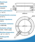 Industrial Grade Load Cell Sensor With Indicator Display, 0.1 Percent High Precision Readouts For Tiny Weight And Force Changes, Pro Grade Compression Sensor Kit For Testing, Calibration, And DIY Projects, 200KG, stainless steel