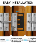 4 Inch PVC Door Hinge Shims Set For Sagging Doors And Gap Adjustment, 20 Pack Hinge Spacers installation process