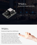 Ultra Compact Lidar Sensor Scanner With UART I2C 0.2 To 20 Meters Long Range For Micro Drones Robots UAVs Makers Ideal For DToF Projects Compatible With Arduino Raspberry Pi Pixhawk SDK shown next to fingertip for scale.