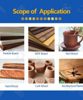 Rock Solid Spiral Flush Trim Router Bit Set With Half Inch Shank Dual Bearing Template Guide And Replaceable Carbide Inserts For No Sweat Routing Shop Standard Reliability displayed with different wood types.