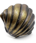 Ocean Theme Cast Iron Door Knob with Retro Bronze Finish for Cabinets and Dressers, Handmade and Rust Resistant