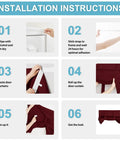 Installation instructions for Door Blackout Curtain With Self Stick Straps No Drill Easy Fit One Panel Burgundy Red 26 By 40 Inches Kit Included Room Darkening Light Blocking Insulating Sidelight Drapes For Doors And Windows.