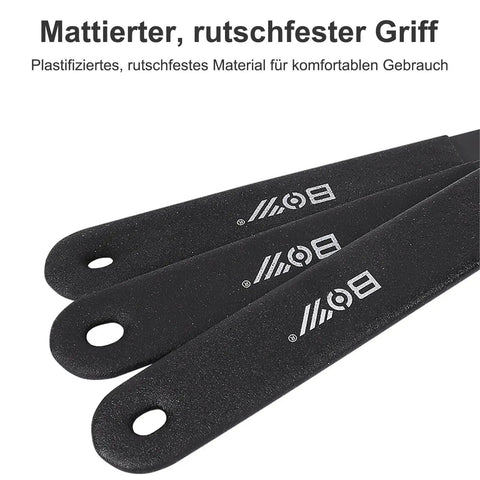 Ultra Slim Bike Cone Wrench Set For Tight Hub Access 13-19mm with matte black anti-slip handles