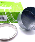 Front view of Engine Crankshaft Repair Speedi Sleeve Bearing Kit 89.99 x 101.60 x 13.67 mm Stainless Steel with packaging