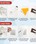 Instructions for using the 2 Pack Drywall Repair Kit With Quick Dry Spackle For Patching Holes And Cracks in home walls.