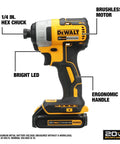 No Sweat Nine Piece Brushless Cordless Power Tool Kit With 20 Volt Batteries Fast Charger heavy drill with brushless motor and ergonomic handle