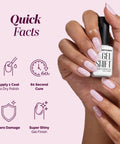 Hands holding GelShift Transformative Top Coat And Foldable UV Lamp Set For Gel Nails Quick 60 Second Cure Lights Up Your Mani