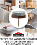 Nail On Felt Pads Set 40 Pieces 0.8 Inch Furniture Pads For Hardwood Floors Chair Sliders For wood floors protection.