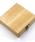 Wooden box for Three Eighths Inch Mini Indexable Lathe Turning Tool Holder Set, Five Piece With AL AR BL BR E Holders And Five TCMT C6 Carbide Inserts