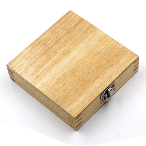 Wooden box for Three Eighths Inch Mini Indexable Lathe Turning Tool Holder Set, Five Piece With AL AR BL BR E Holders And Five TCMT C6 Carbide Inserts