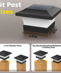 Brighten Your Outdoor Space With Solar Post Cap Lights For 4x4 Wooden Posts Waterproof LED 6000K Cool White with installation guide