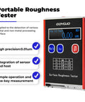 Surface Roughness Tester With 0.01μm Precision, Portable Roughness Gauge For Ra Rq Rz Rt, Dual Range 0.05-15.0μm And 0.1-50.0μm shown