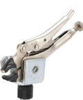 Adjustable Third Hand Welding Clamp With 360 Degree Rotation Magnetic Base And Heavy Duty Alloy Arms for precise soldering. Close-up view.