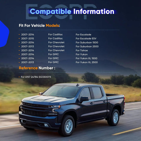 Heavy Duty Lift Support Struts Gas Springs For Chevy Tahoe Suburban Escalade And Gmc Yukon Xl Tailgate Shocks compatibility details