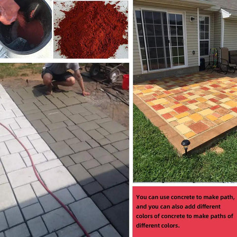 Plus Size Concrete Path Maker Molds No Skills Needed 20 By 20 By 1.8 Inches Reusable Stepping Stone Pavers used for patio and path