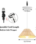 Kiven Instant Light Conversion Kit for 4/5/6inch Hole, 1-Light Glass Farmhouse pendant with adjustable 40-inch cord length.