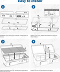 Installation guide for Truck Bed Cargo Organizer Bag For Pickup And SUV Fits Gladiator Ranger Cybertruck Tacoma Colorado Canyon