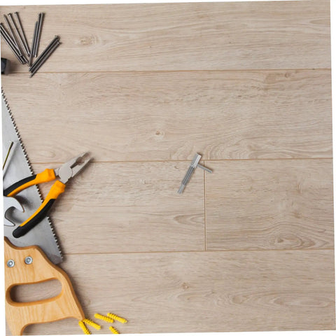 Top Shelf Stainless Steel Retractable Spring Indexing Pin For Cabinets on a wooden work surface with tools.