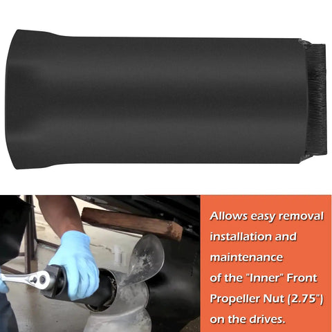 Bravo 3 Prop Nut Socket Tool For Mercruiser Bravo 3 Drive Propeller Nut Removal And Installation, Inner 2.75 Inch Front Prop Nut Wrench, One Half Inch Drive Compatibility, Replacement For 805457T1