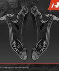 Front Lower Control Arm With Ball Joint And Bushing For Toyota Sienna 2011 2012 2013 2014 2015 2016 2017 2018 2019 2020 Front Left And Right Driver And Passenger Side Replacement Easy Install Premium Aftermarket Quality, 2x black steel arms
