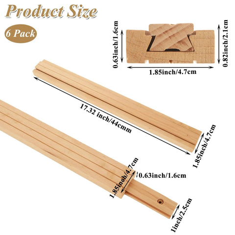 Built Tough Beech Wood Drawer Slides 6 Pack 17 Inch Undermount Glides Smooth As Silk dimensions and detailed size illustration.