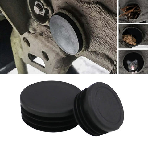 Round Hole Exhaust Stopper Covers Plug For Jimny 2023 2024 4 Door Rubber Stopper Kit To Block Dust And Debris ABS Exterior Accessory