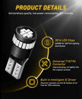 Brilliant Red LED Car Light Set For Your Ride Two Pack 24 SMD 3014 W5W T10 12V 2W Per Bulb With 360 Degree Lighting product details