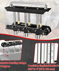 3-Station Edge Roller Bender for metal roofing and sheet metal, 0-90 degree bends, 29 to 22 gauge steel, bend range 16 to 102 mm