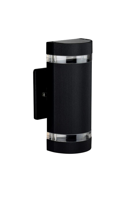 4 Pack Semi Cylinder Up And Down Outdoor Wall Lights In Aluminum, Waterproof IP65 Exterior Wall Lamps, 5W Each, 3000K Warm White