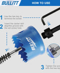 Impact Hole Saw Set With Hex Shank M42 Cobalt Teeth 20mm 25mm 32mm Beefy Heavy Duty Metal Drilling Kit for Thin Metal Instruction