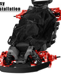 Beefed Up Rc Upgrade Parts Kit For Mini Rally Vxl Ford Rs200 And Mini Slash 4x4 Aluminum Suspension Arms Dirt Guard Cover Red