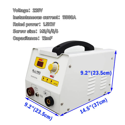 220V Spot Welder And Dent Puller Kit For Car Body Repair Heavy Duty Pro Grade Steel And Aluminum Sheet Metal Repair Machine front angle view